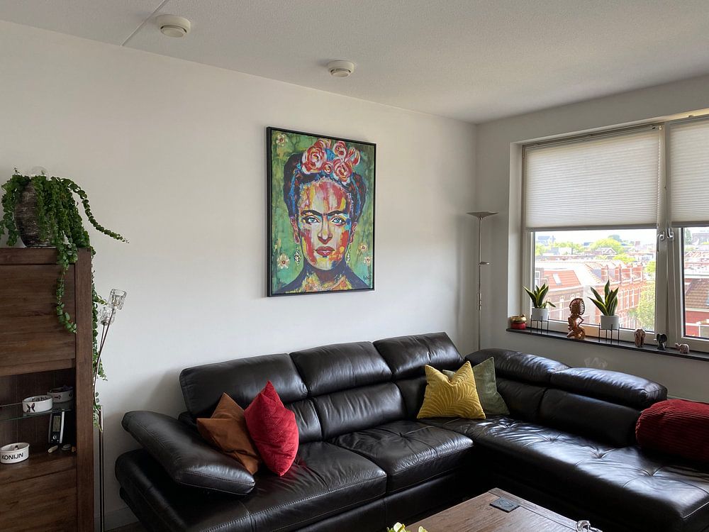 FRIDA "Pink Flowers" by Kathleen Artist Fine Art