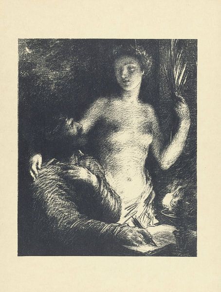 Inspiratie De Test, Henri Fantin-Latour, 1895 van Atelier Liesjes