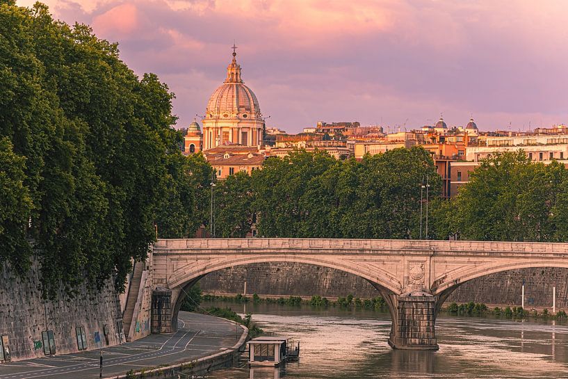 Sant' Ambrogio e Carlo al Corso, Rome van Henk Meijer Photography