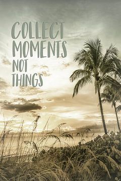 Collect moments not things | Sonnenuntergang von Melanie Viola