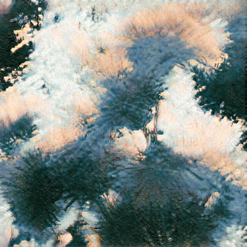 Abstract van de mysterieuze distelfamilie een nieuw interieur beeld in zachte kleuren met schilderachtig effect