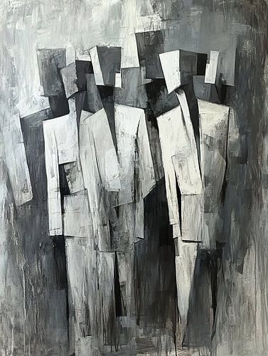 Abstract People | Black and White Silhouettes