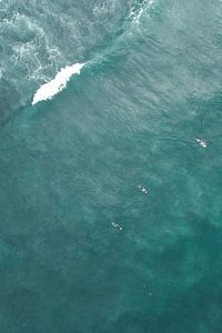 Surfer im Meer | Reisefotografie Druck | Ahangama Sri Lanka