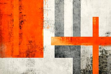 Jeu de couleurs dynamique en design graphique sur Poster Art Shop