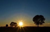 sunset over the polder by A'da de Bruin thumbnail
