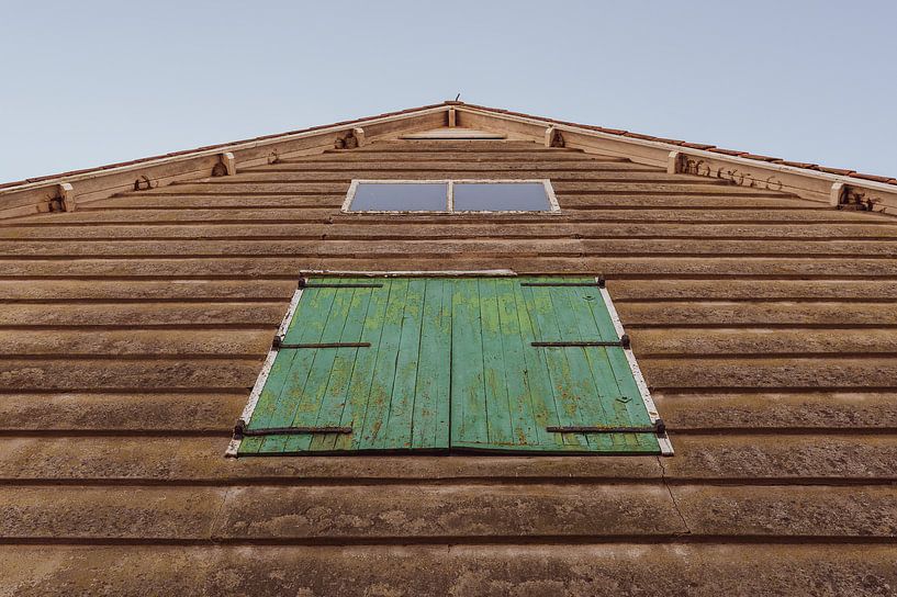 Farm shed with green shutters by Andrea de Grauw