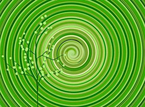 Your Turn Green (Mandala Spiraal in Groen)