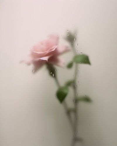 Nature morte moderne "La rose&quot ;