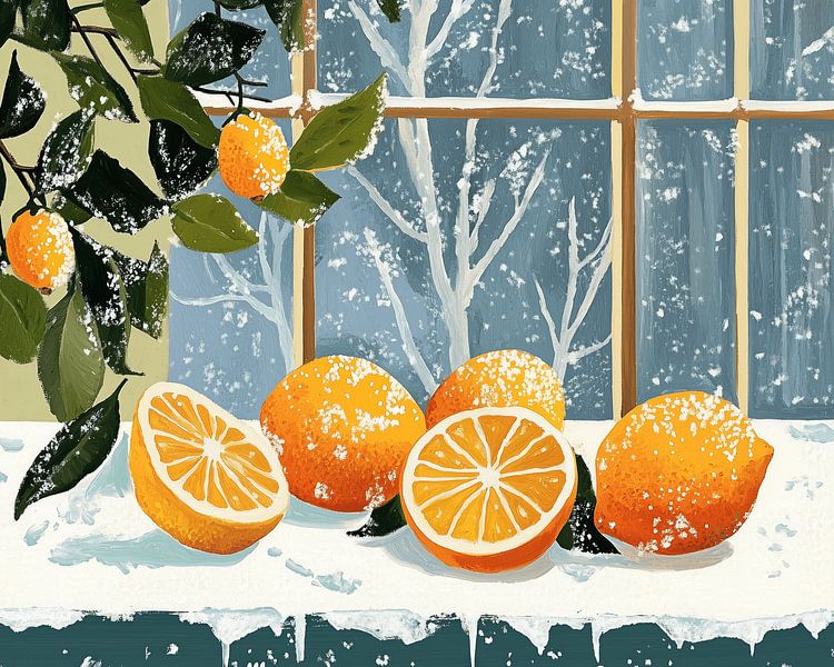 Les oranges en hiver par Dream Drip