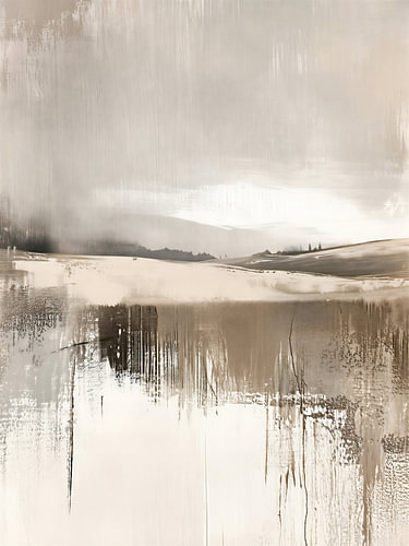 Minimalistische, neutrale, abstrakte Landschaft
