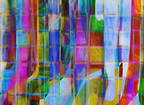 Kleurrijke muurschildering 2