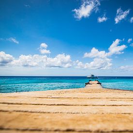 der Pier an der Playa Kalki | Strand Curacao | Karibisches Meer von Eiland-meisje
