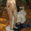 Leo Putz - Nu debout sur Peter Balan