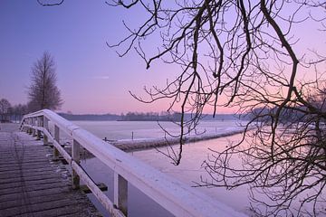 Winters landschap van Kim Hiddink