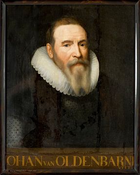 Porträt von Johan van Oldenbarnevelt (Name auf dem Bild)