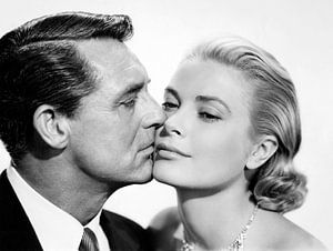 Grace Kelly and Cary Grant van Bridgeman Images