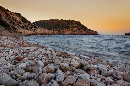 Strand in Spanien bei Sonnenuntergang
