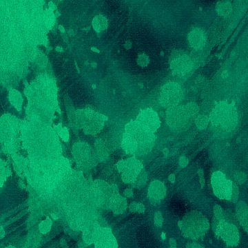 Art abstrait minimaliste en vert