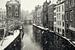 Heller und dunkler Hain in Utrecht bei einer Schneedusche im Vintage-Look (monochrom) von De Utrechtse Grachten