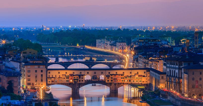 Pont du Ponte Vecchio, Florence, Italie par Henk Meijer Photography