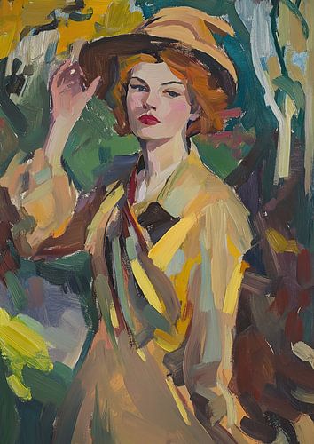 Portret in de stijl van Henri Matisse