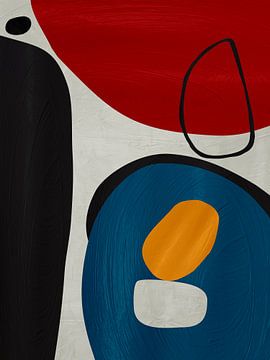 Organische abstracte kunst - kleurentonen