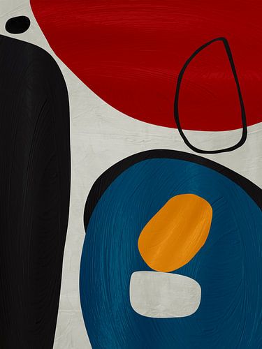 Organic abstract art - colors tones