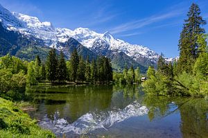 Mont-Blanc-Massiv in Chamonix, Frankreich
