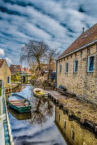 Slootje in het Friese stadje Hindeloopen