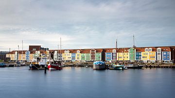Jachthaven met kleurrijke huisjes | Panorama | Reisfotografie van Daan Duvillier
