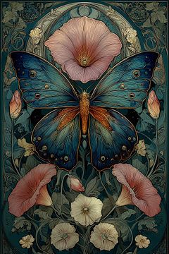 Butterfly in Art Nouveau no. 2 by Studio BB