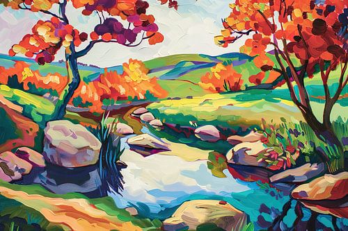 Landschaft 1017 | Felder | Impressionismus