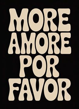More Amore Por Favor – Retro Typography Design by Niklas Maximilian