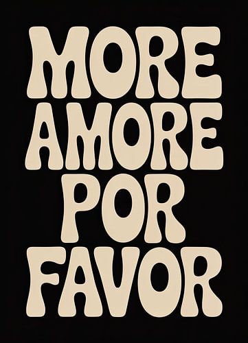 More Amore Por Favor – Retro typografieontwerp