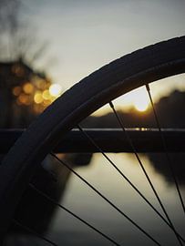 Amsterdam Sonnenuntergang von Phil Yisrael