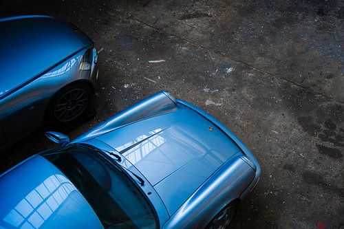 Porsche 911 et Honda S2000 (bleu)