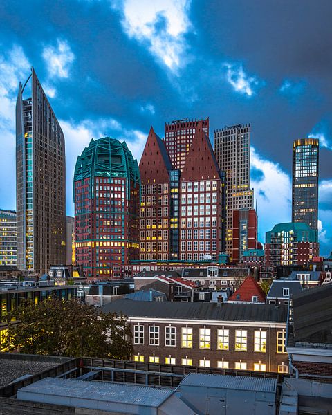 Zoomen auf das Stadtzentrum von Den Haag von Peter Hooijmeijer