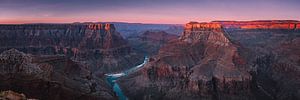 Panorama des Zusammenflusspunktes, Grand Canyon von Henk Meijer Photography