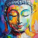 Bunter Buddha von ARTemberaubend Miniaturansicht