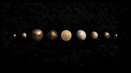 Panorama des planètes dorées et de la matière noire sur TheXclusive Art