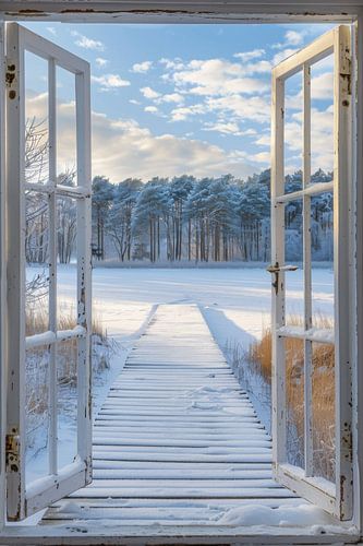 Fenster zur Winterlandschaft