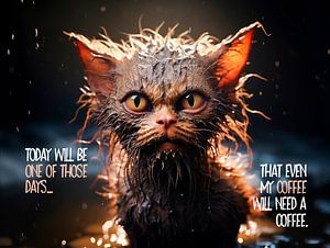 FUNNY CAT One of those days