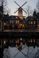 Stadsgezicht Schiedam met Windmolen