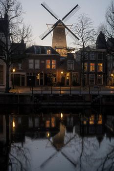 Cityscape Schiedam with Windmill