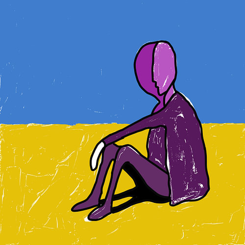 Das zerrissene Selbst: Ein Kunstdruck zum Thema Identitätskrise