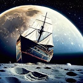 Sailing on the moon by Renato Daub