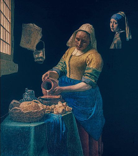 Het Melkmeisje  Het meisje met de Parel