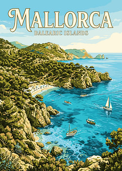 Küste von Mallorca und den Balearen