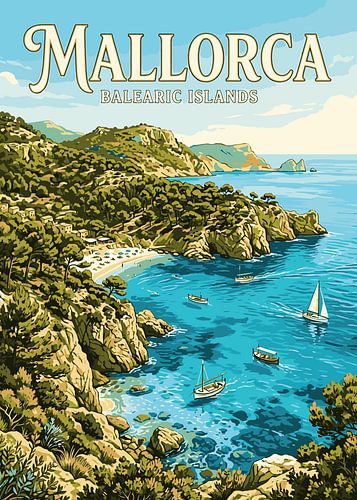 De kust van Mallorca en de Balearen
