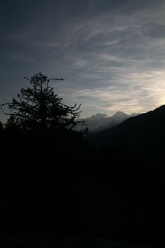 Sundown French Alps
